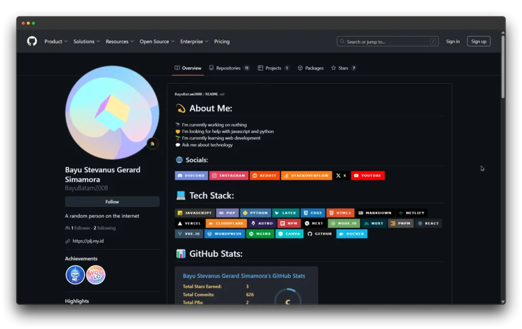 Foto GitHub Palpale